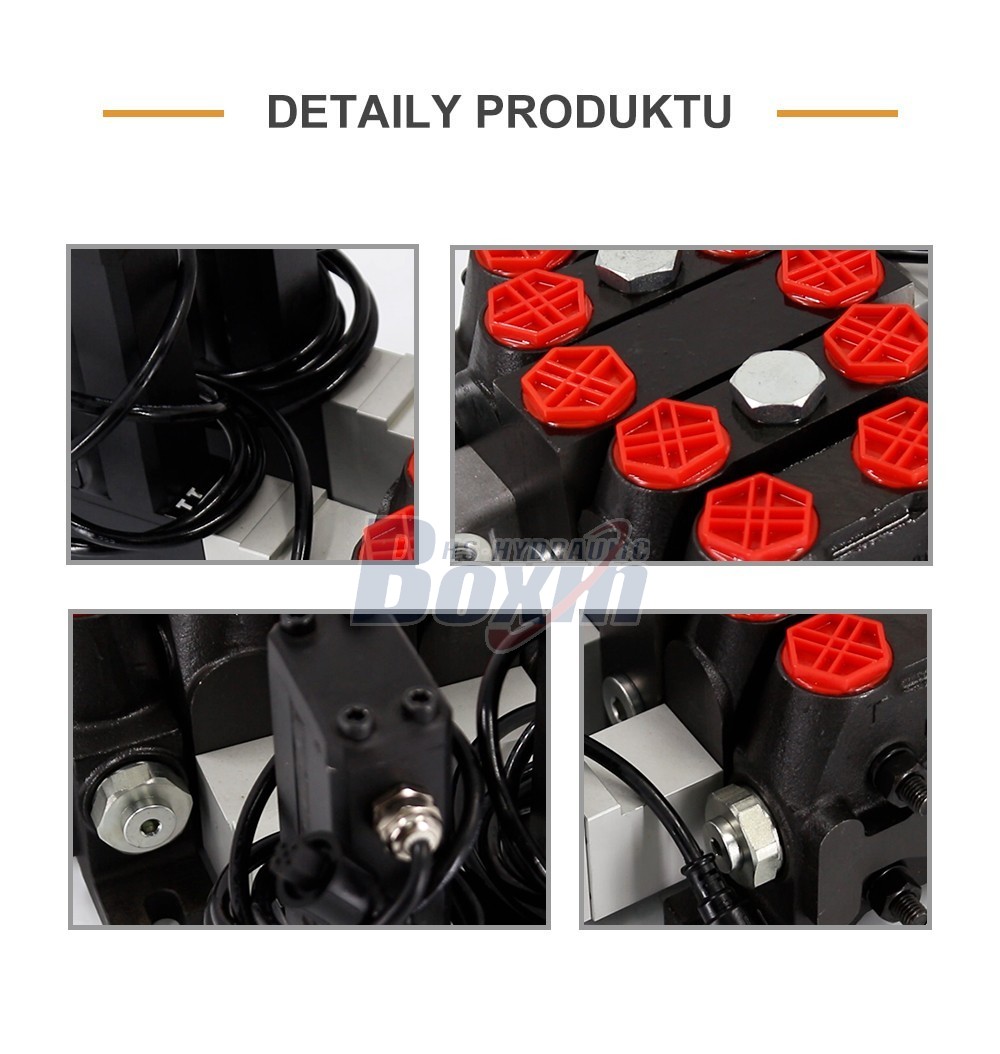 DCV100 Elektromotor 2 cívky Sekční směrový ventil